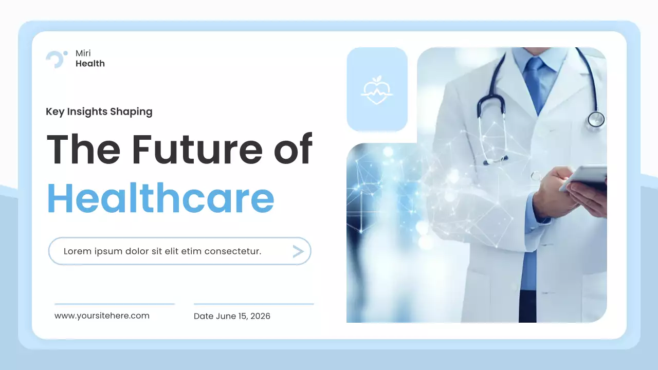 blue modern healthcare presentation