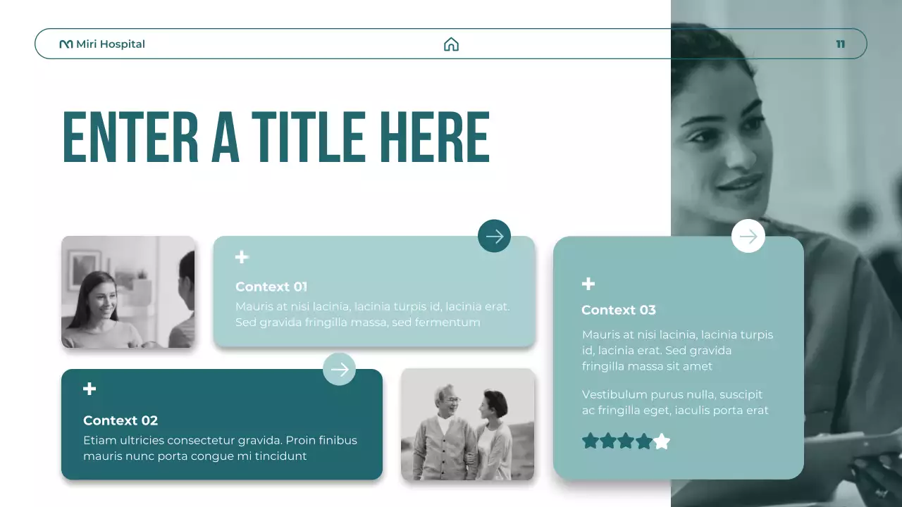 teal modern healthcare promotion