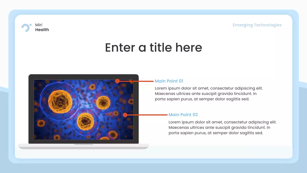 blue modern healthcare presentation