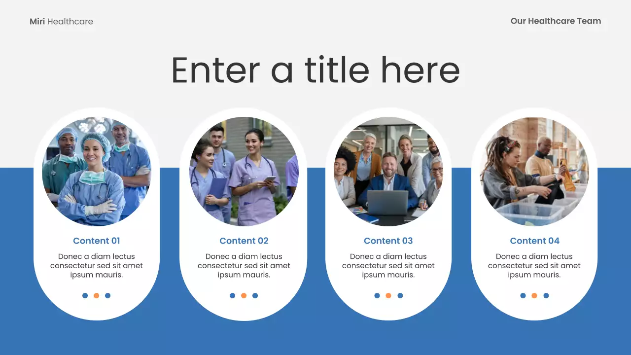 blue modern healthcare event