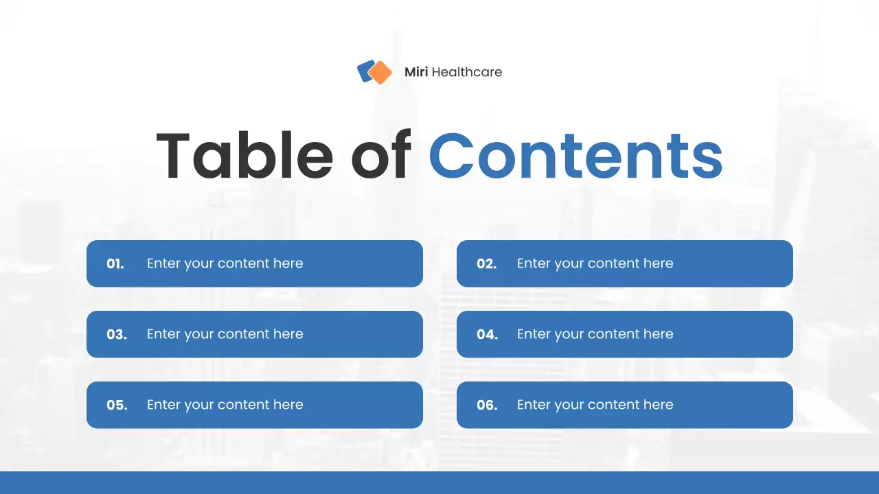 blue modern healthcare event