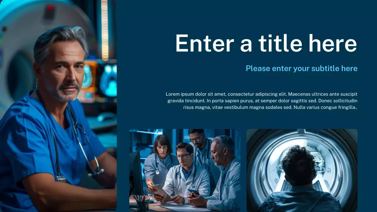 blue modern healthcare presentation