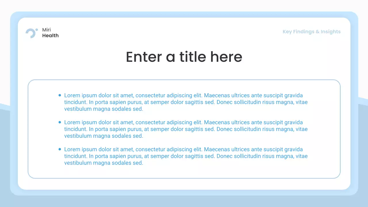 blue modern healthcare presentation