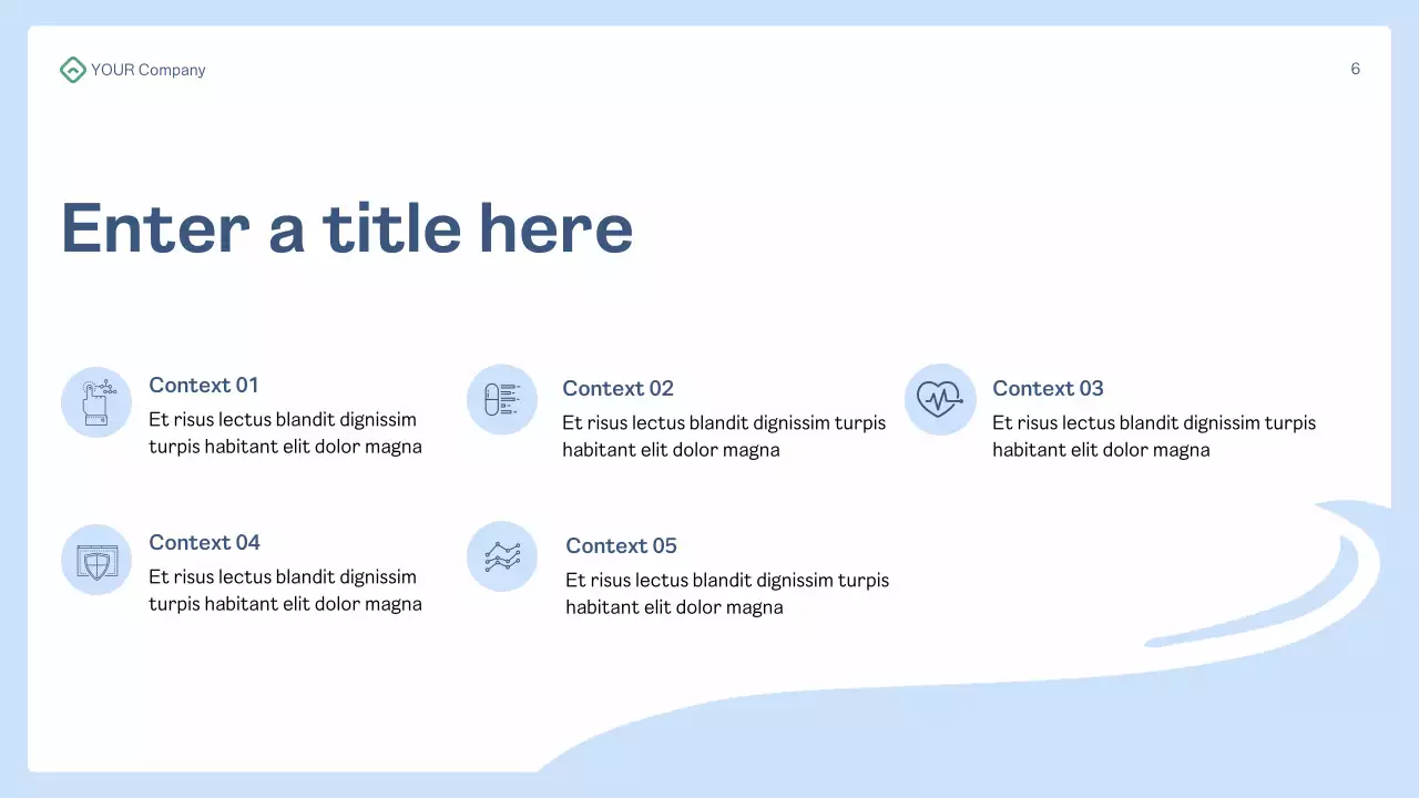 blue modern health presentation