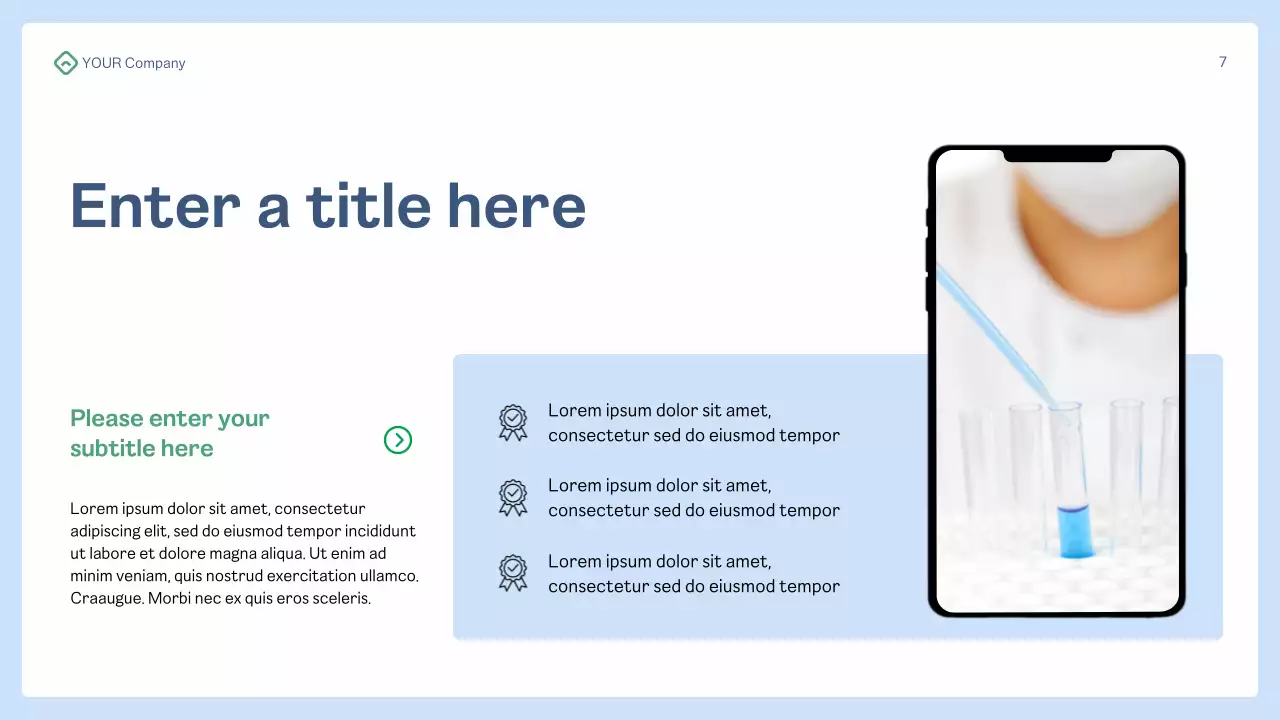 blue modern health presentation