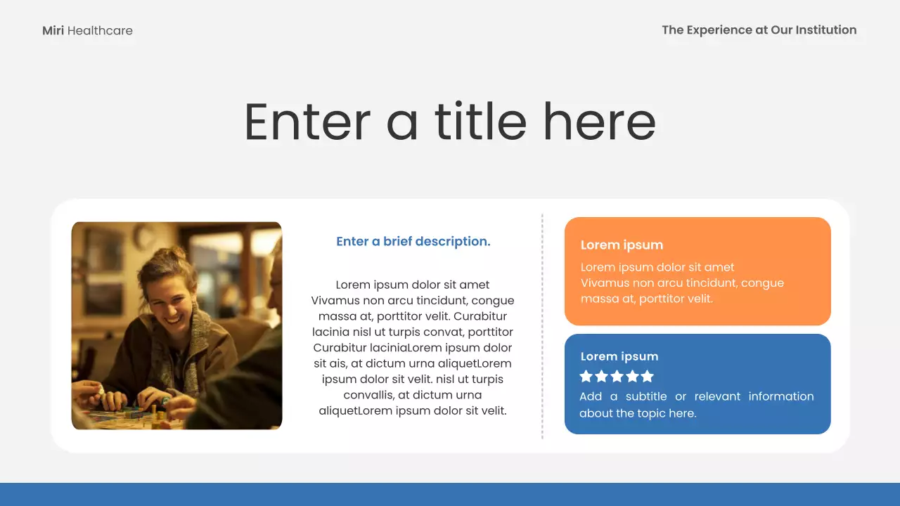 blue modern healthcare event