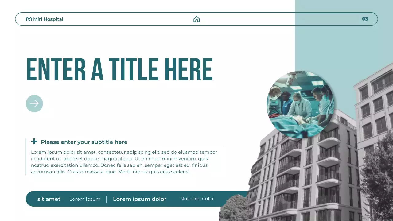 teal modern healthcare promotion