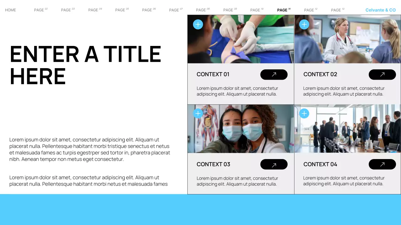 blue modern healthcare promotion