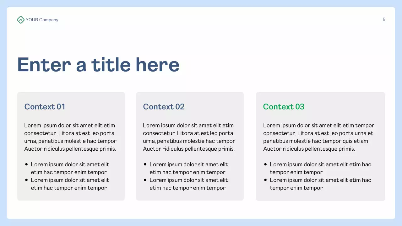 blue modern health presentation