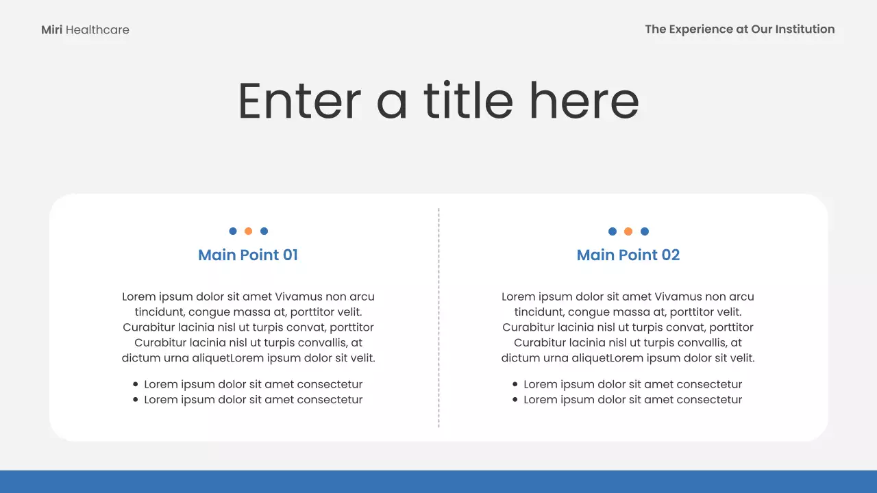 blue modern healthcare event