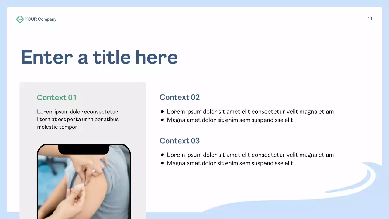 blue modern health presentation