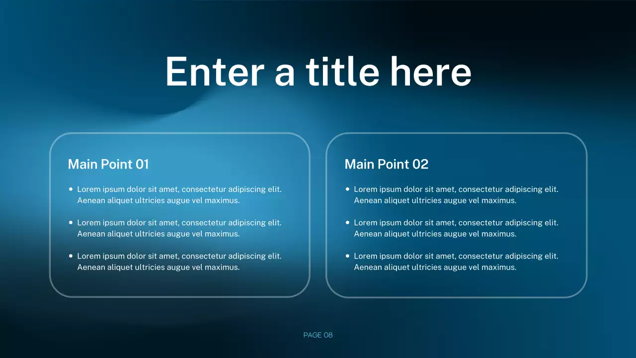 blue modern healthcare presentation