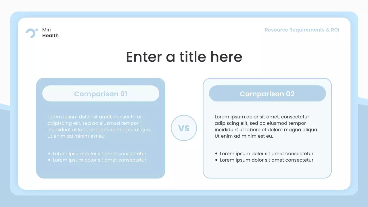 blue modern healthcare presentation