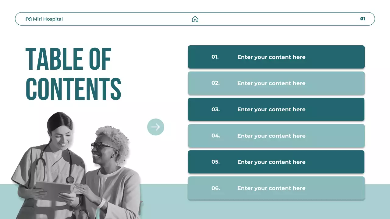 teal modern healthcare promotion