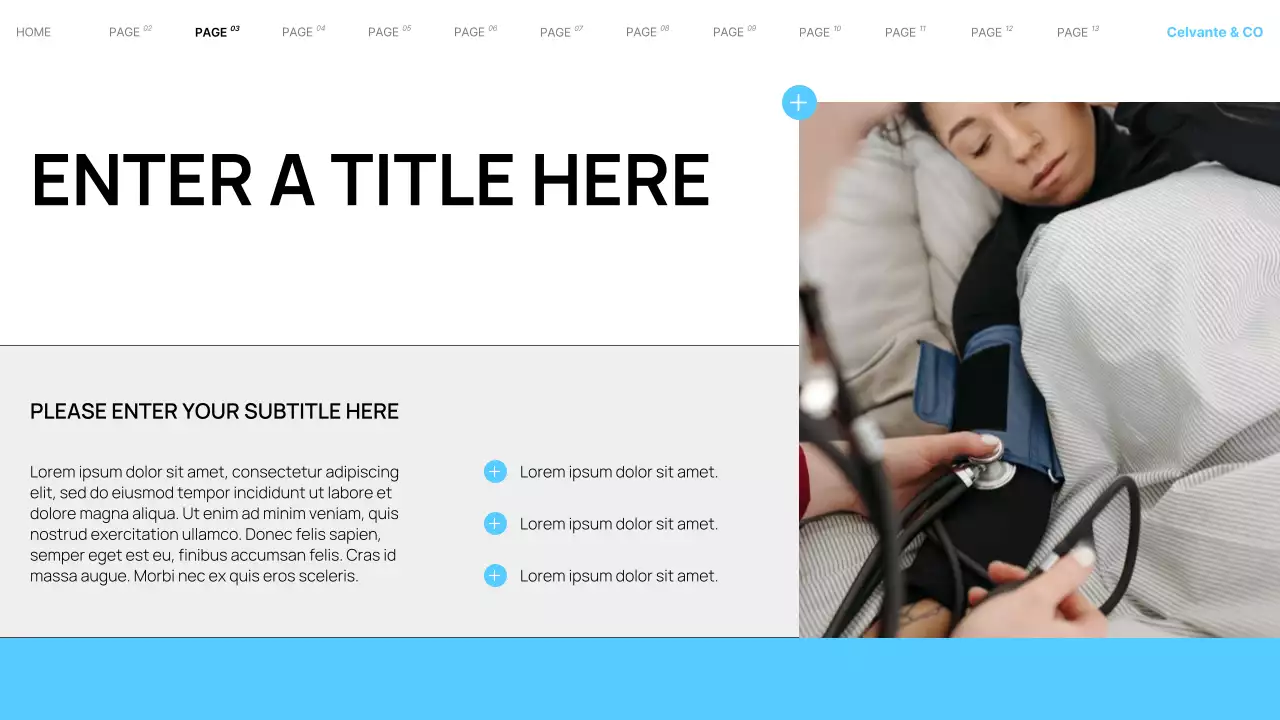 blue modern healthcare promotion