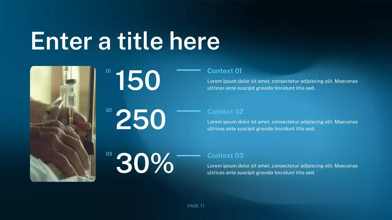 blue modern healthcare presentation