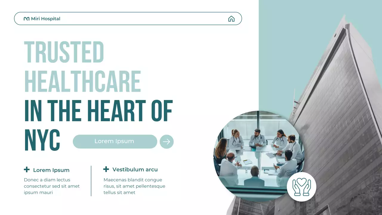 teal modern healthcare promotion