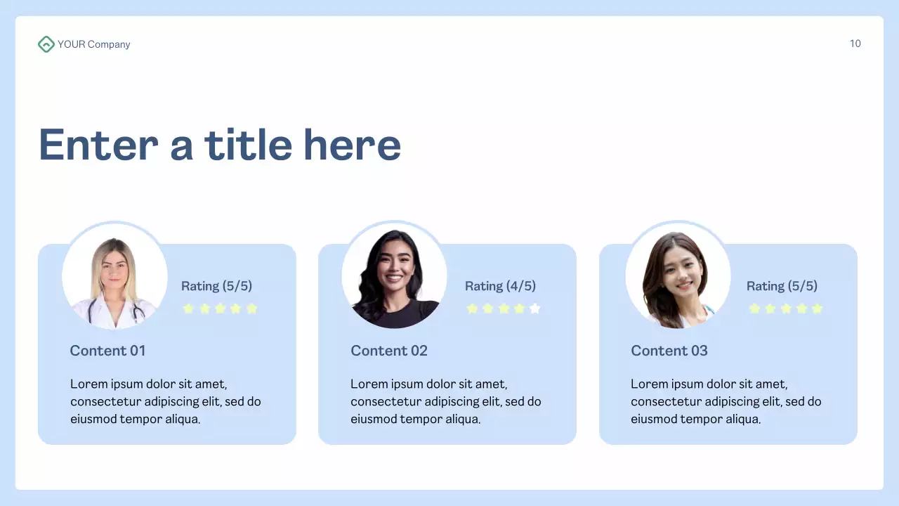 blue modern health presentation