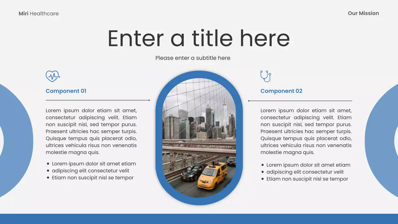 blue modern healthcare event