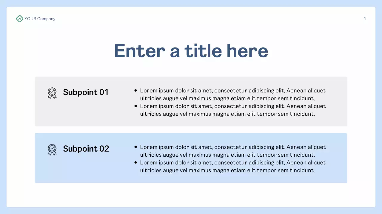 blue modern health presentation