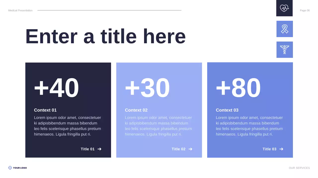 blue modern healthcare presentation