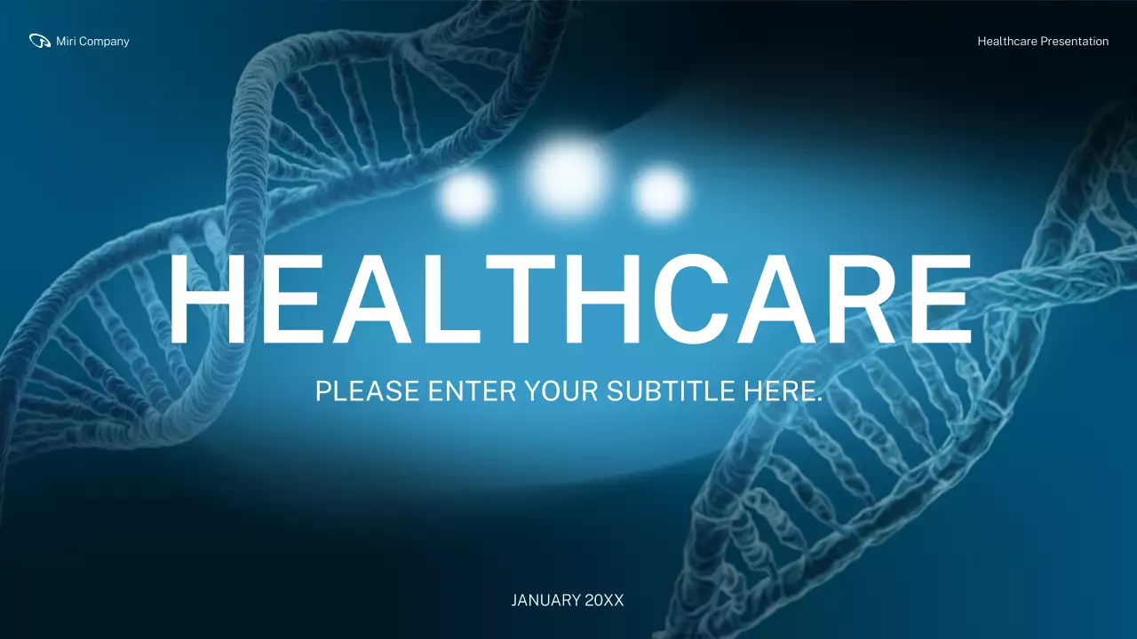 blue modern healthcare presentation