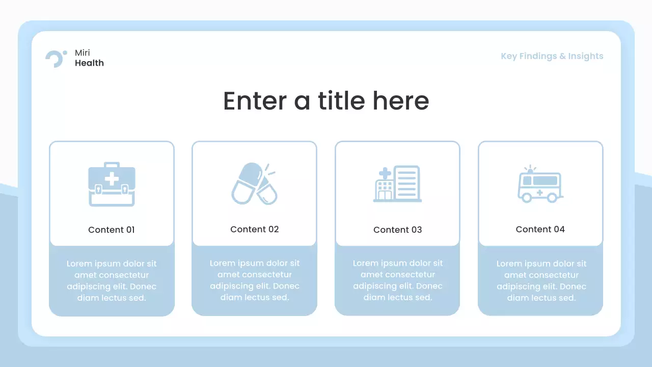 blue modern healthcare presentation