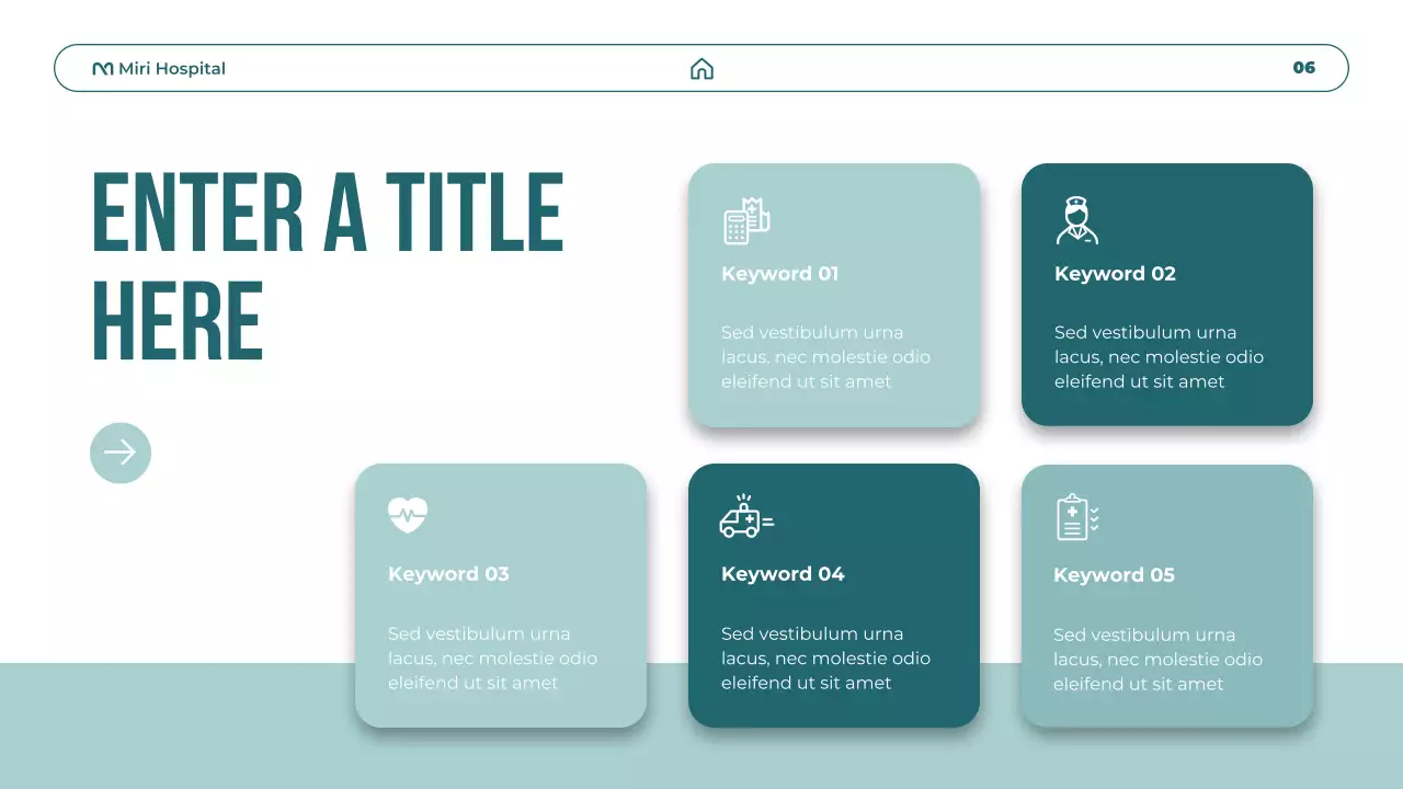 teal modern healthcare promotion