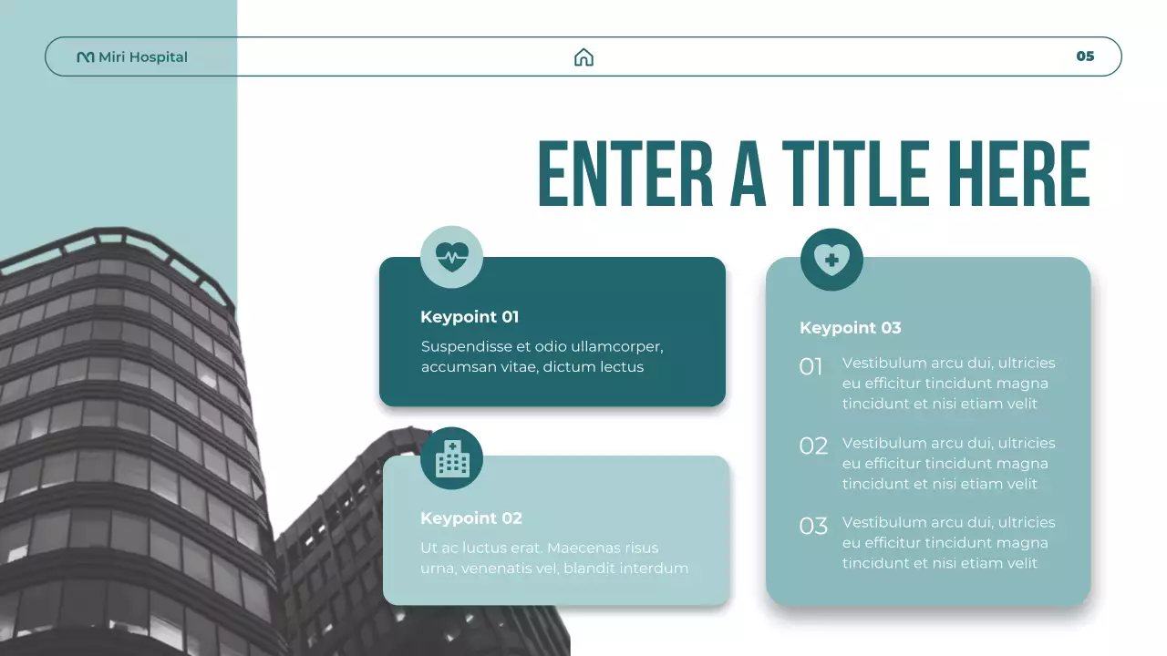 teal modern healthcare promotion