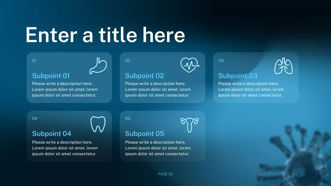 blue modern healthcare presentation