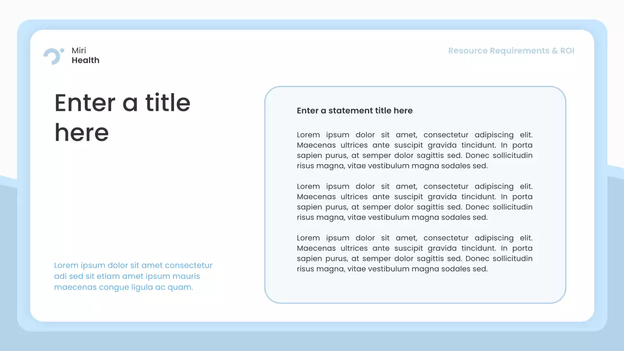 blue modern healthcare presentation