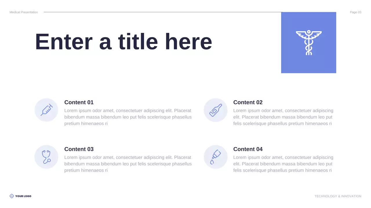 blue modern healthcare presentation