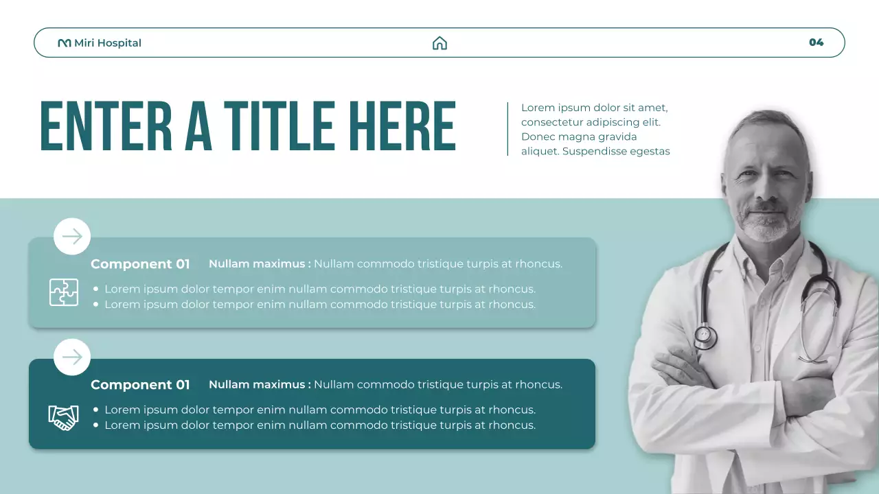 teal modern healthcare promotion