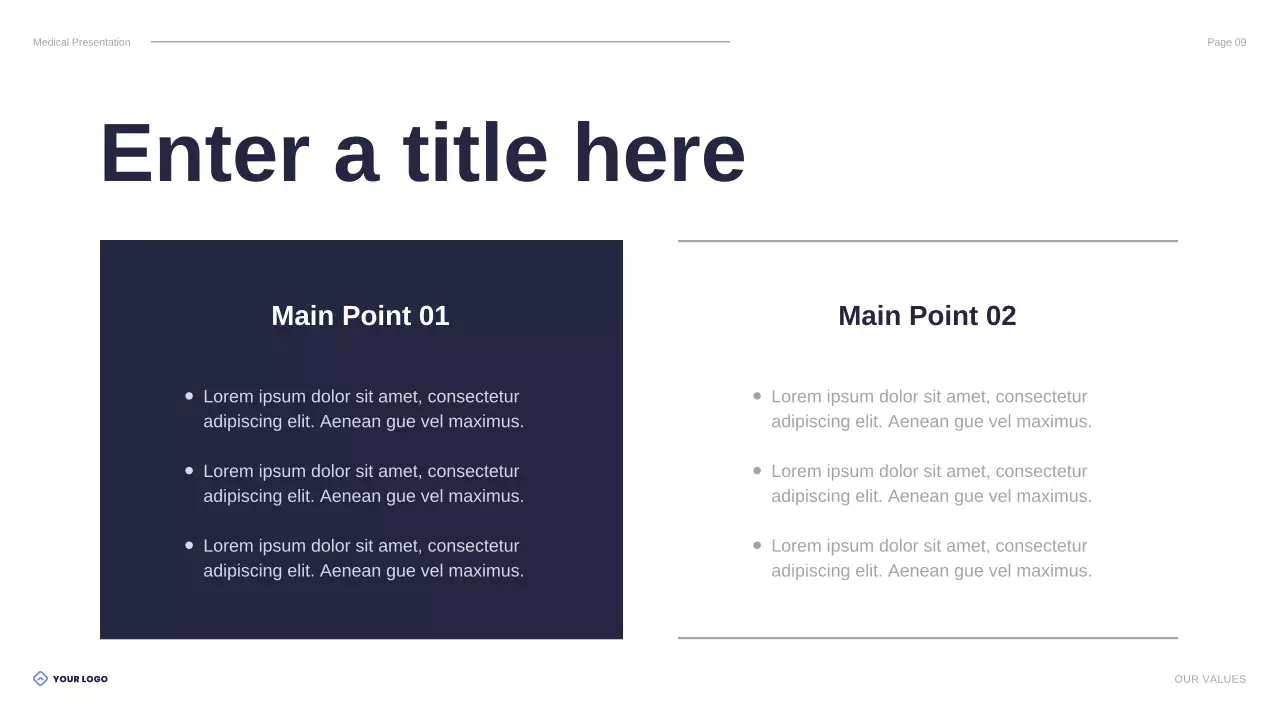 blue modern healthcare presentation