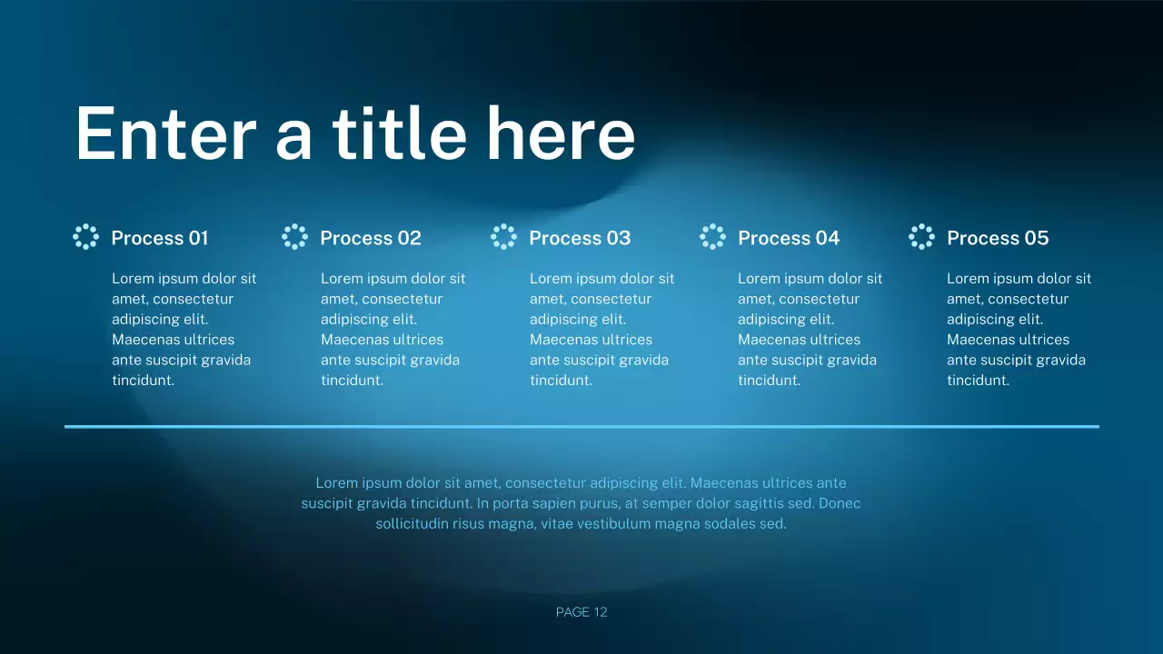 blue modern healthcare presentation