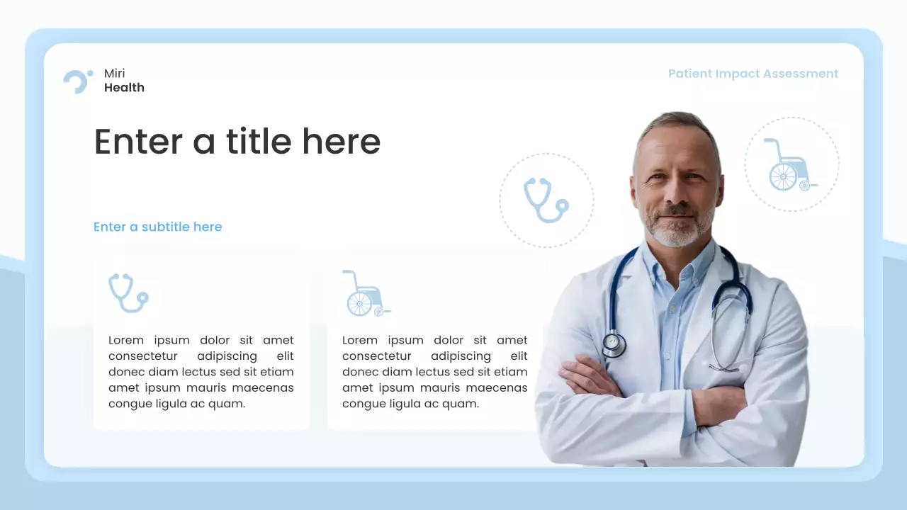 blue modern healthcare presentation