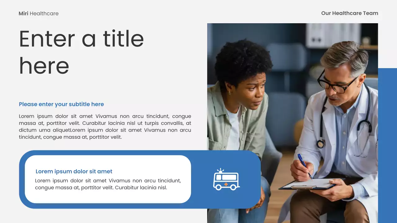 blue modern healthcare event