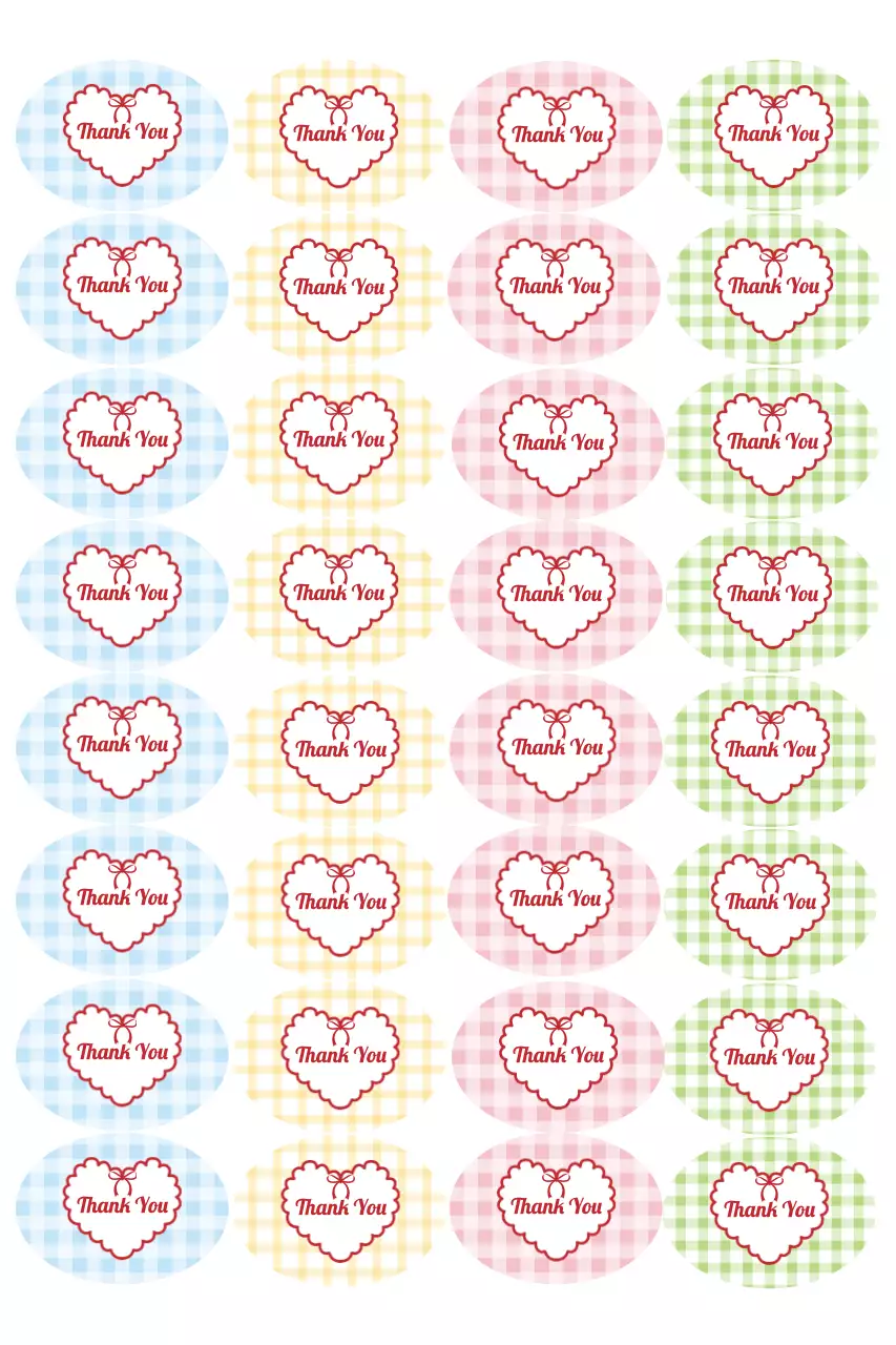 연보라 심플 감사 스티커