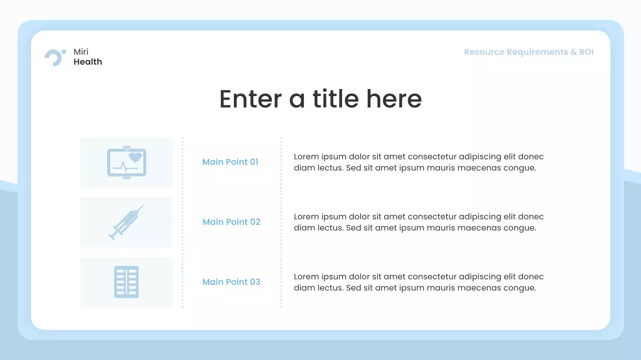 blue modern healthcare presentation