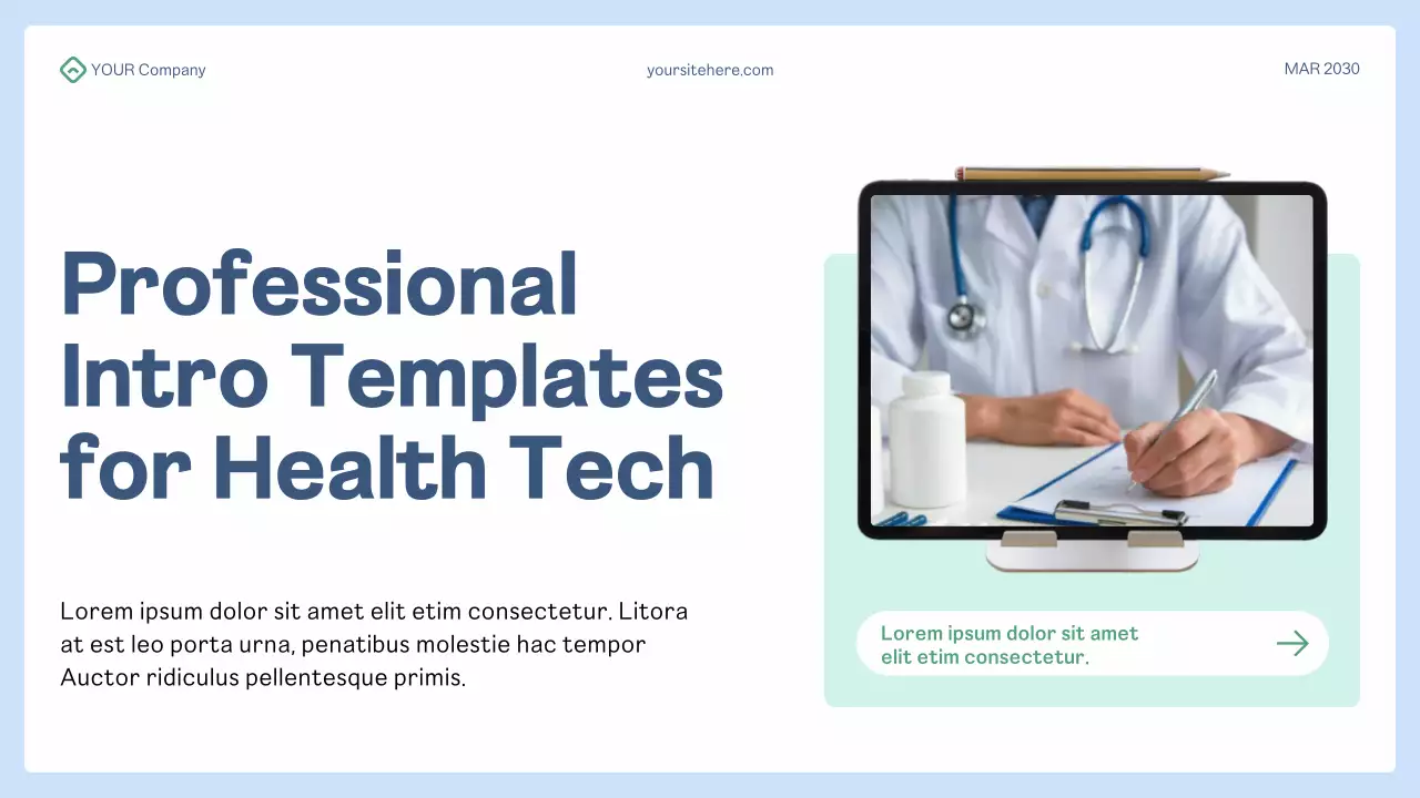 blue modern health presentation