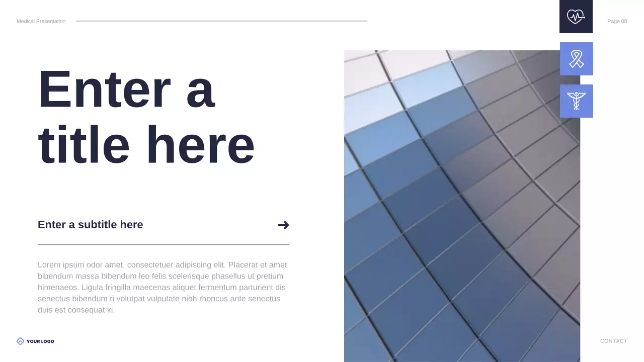 blue modern healthcare presentation