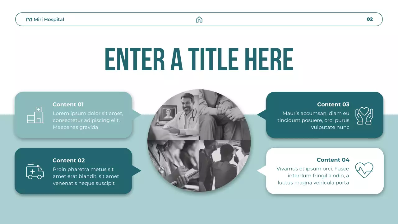 teal modern healthcare promotion