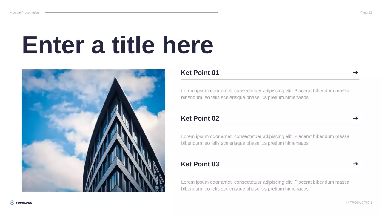 blue modern healthcare presentation