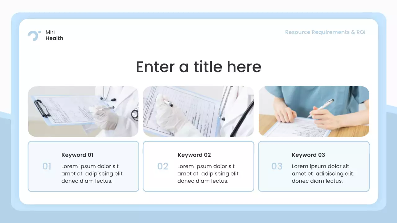 blue modern healthcare presentation