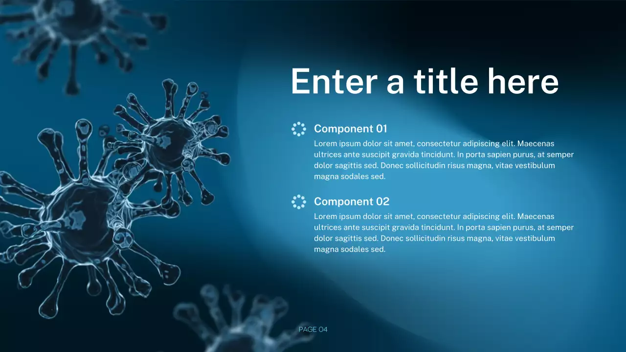 blue modern healthcare presentation