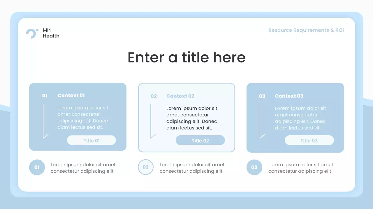 blue modern healthcare presentation