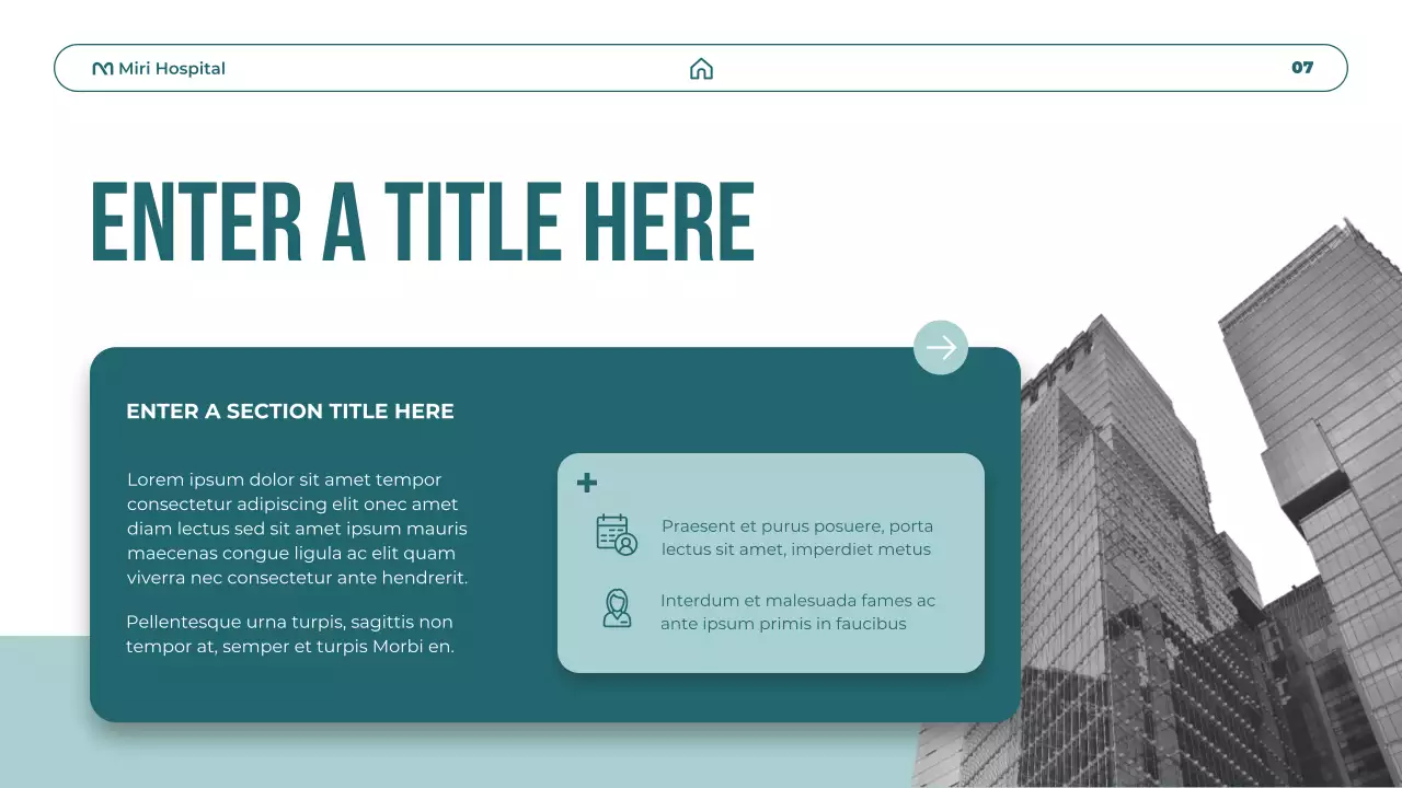 teal modern healthcare promotion