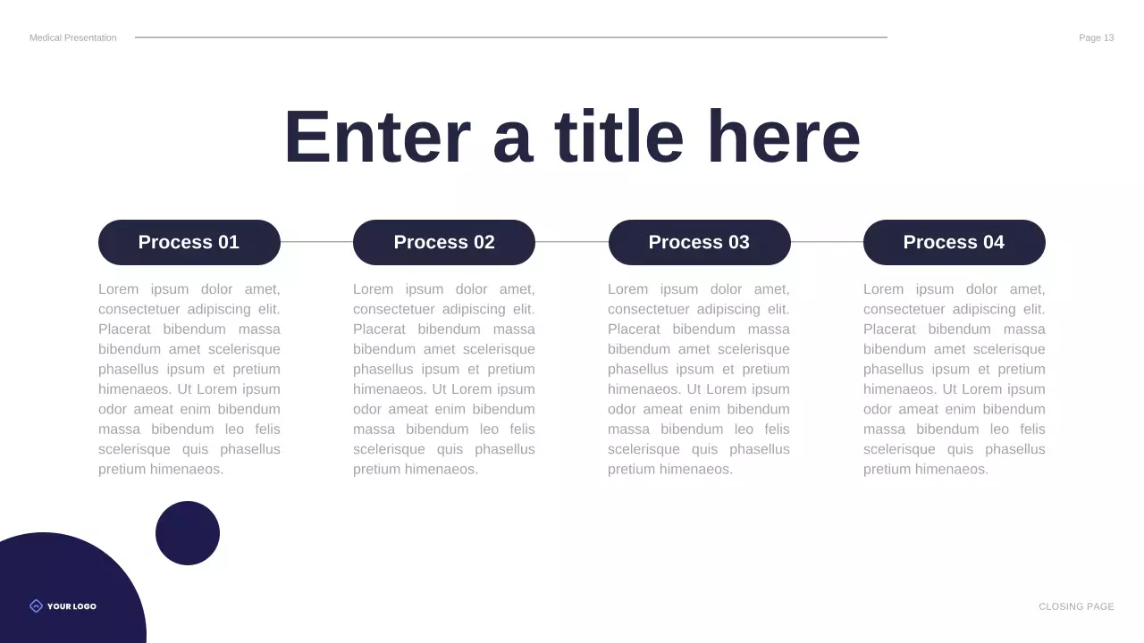 blue modern healthcare presentation