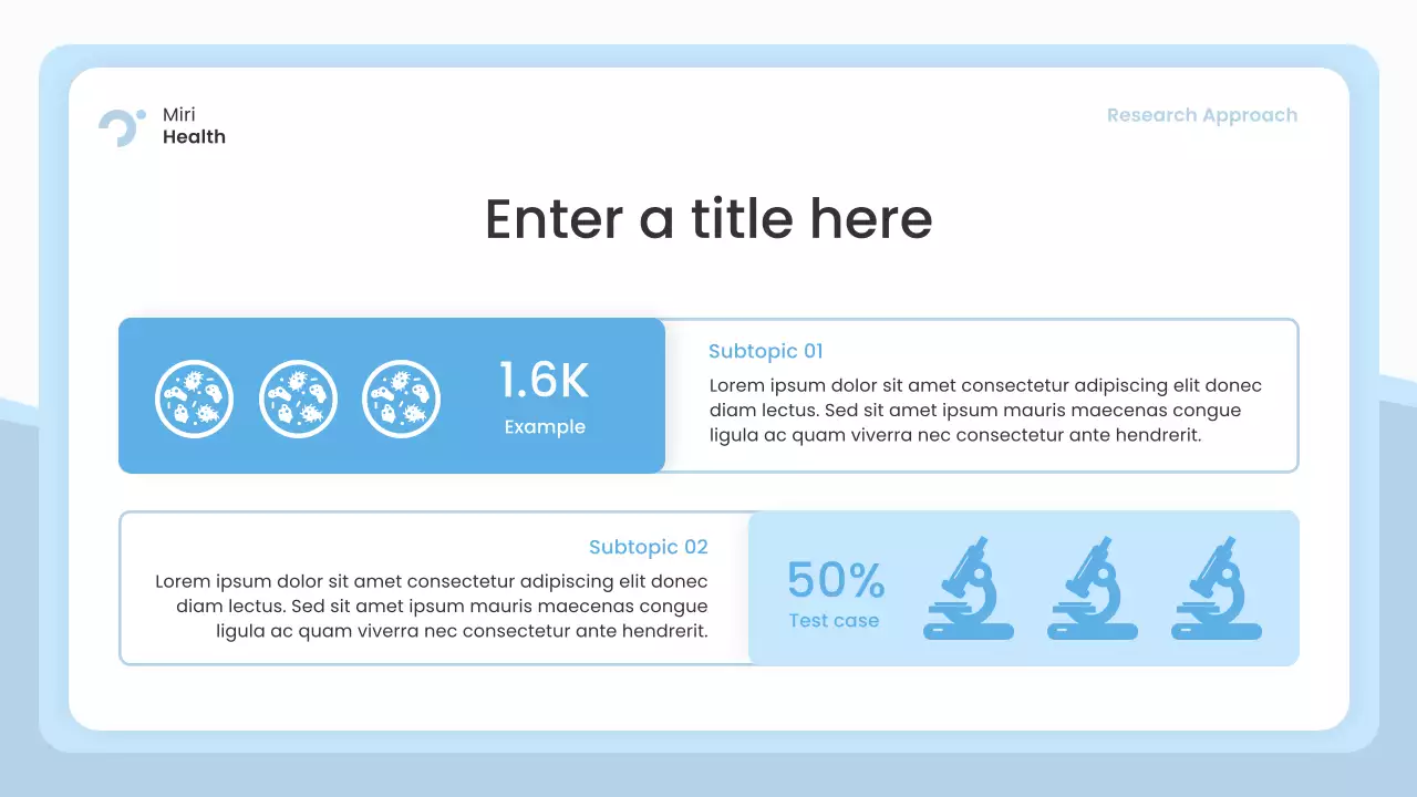 blue modern healthcare presentation