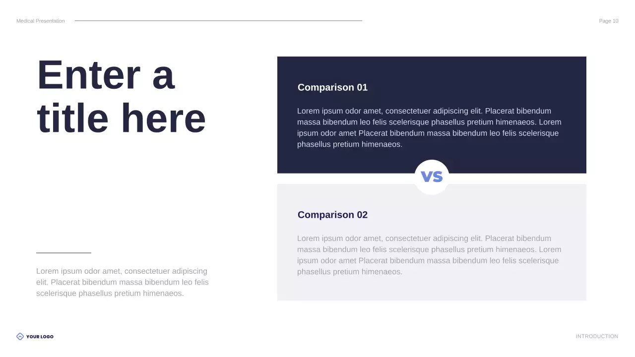 blue modern healthcare presentation